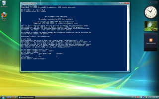 Screenshot of the prompt user inteface (UI) running on MS Windows Vista of the program relax (software for NMR dynamics analyses, specifically: Model-free, NMR relaxation (R1, R2, NOE), reduced spectral density mapping, N-state models, frame order theory).